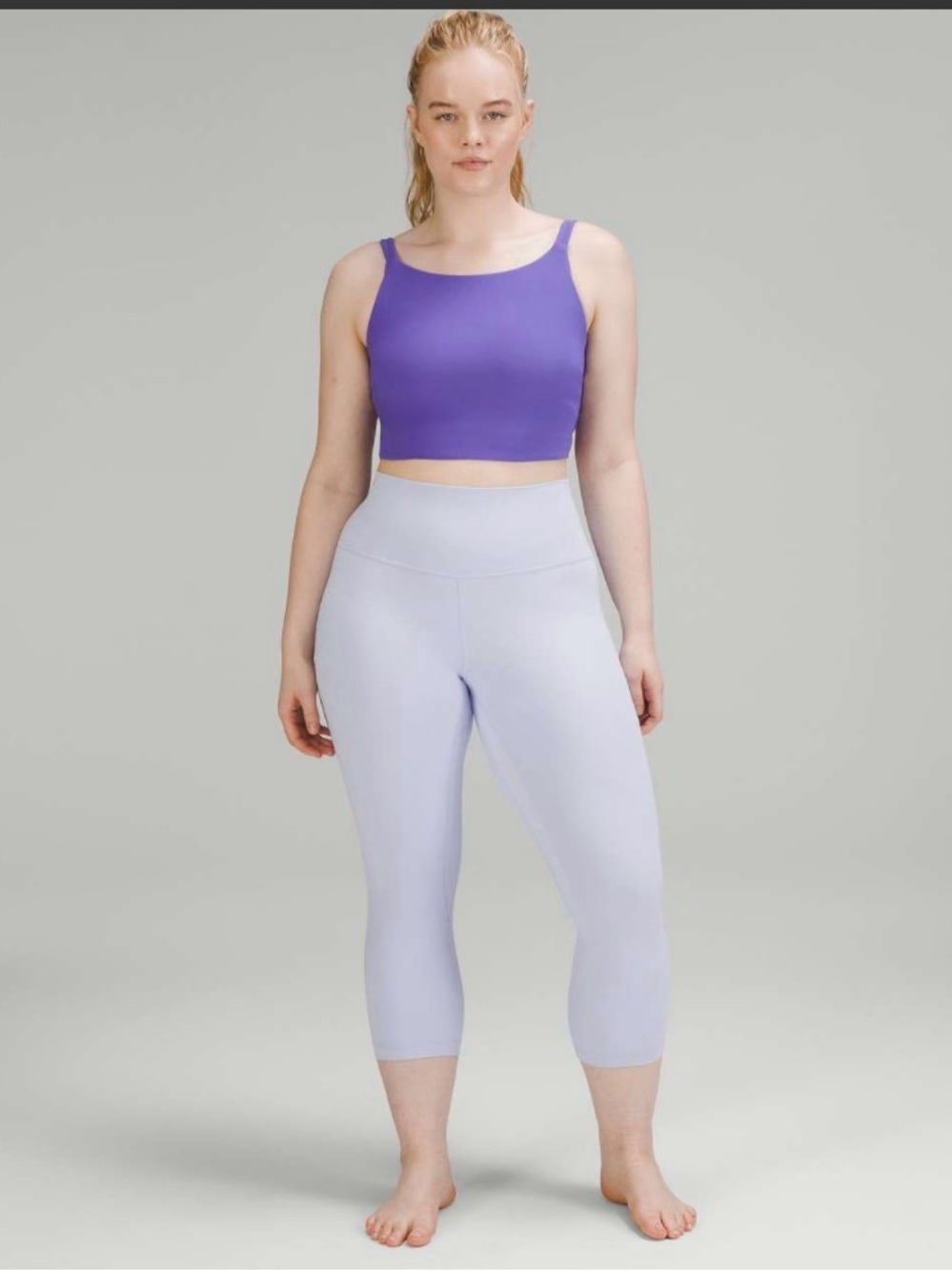 Lululemon Align High Rise crop 21”Leggings size 4 *double line in pastel blue